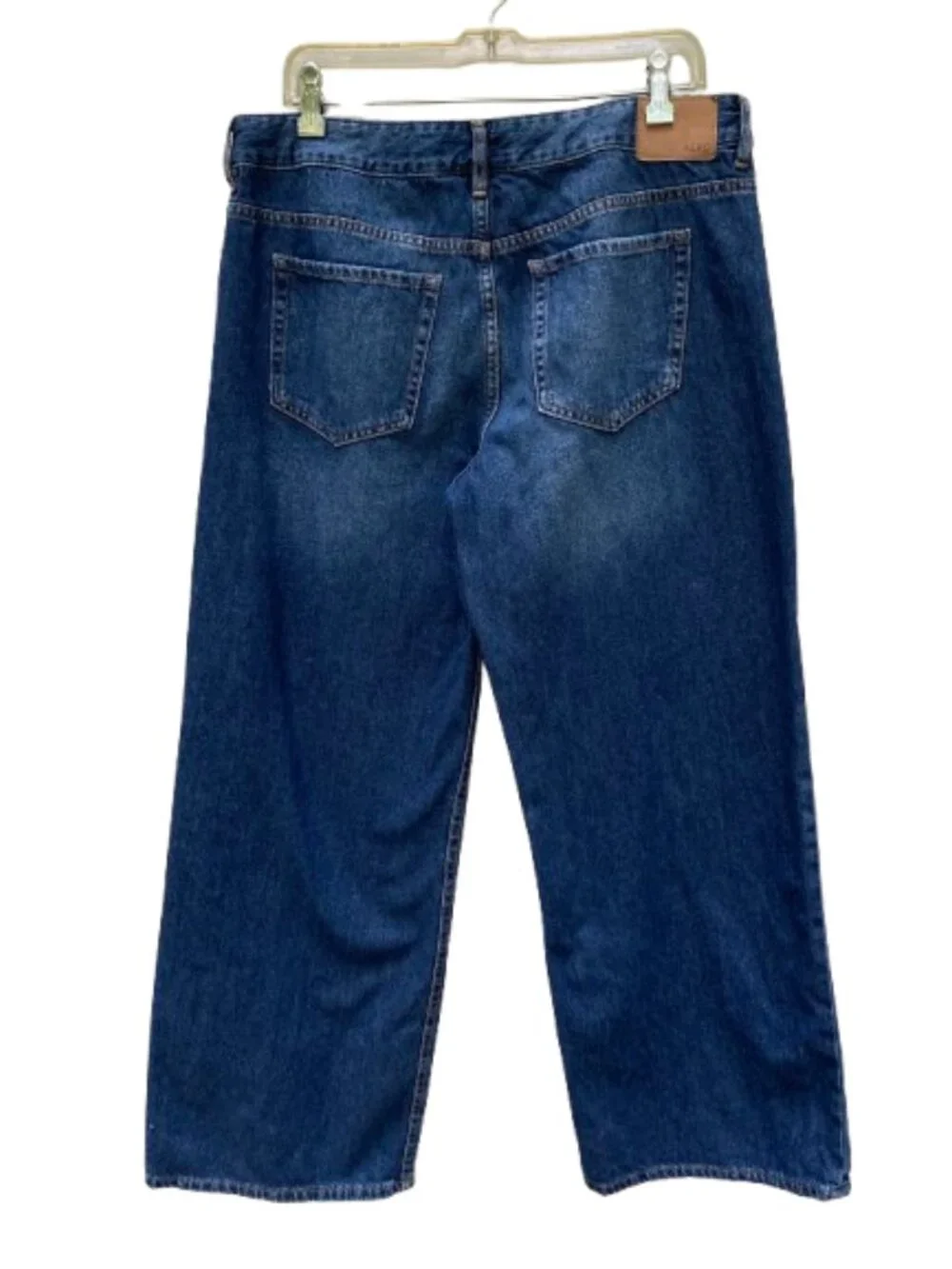 Aeropostale Aero Baggy Wide Leg Jeans High Rise Med. Blue Skater EUC,  sz. 12S